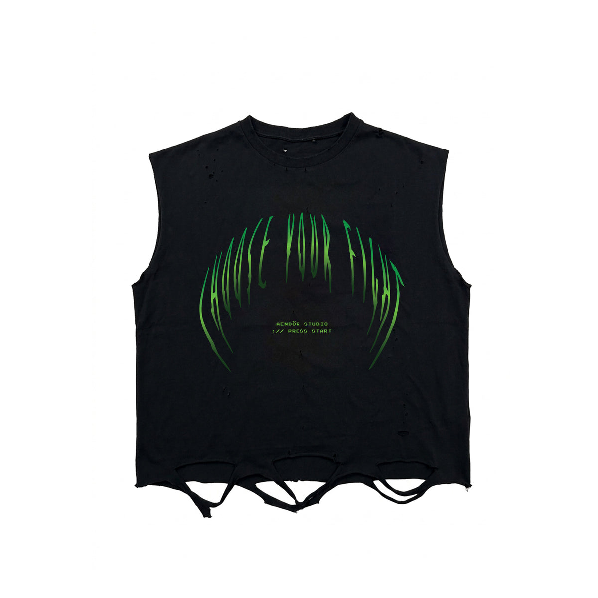 Sleeveless Cropped Tee Choose Your Fight #4