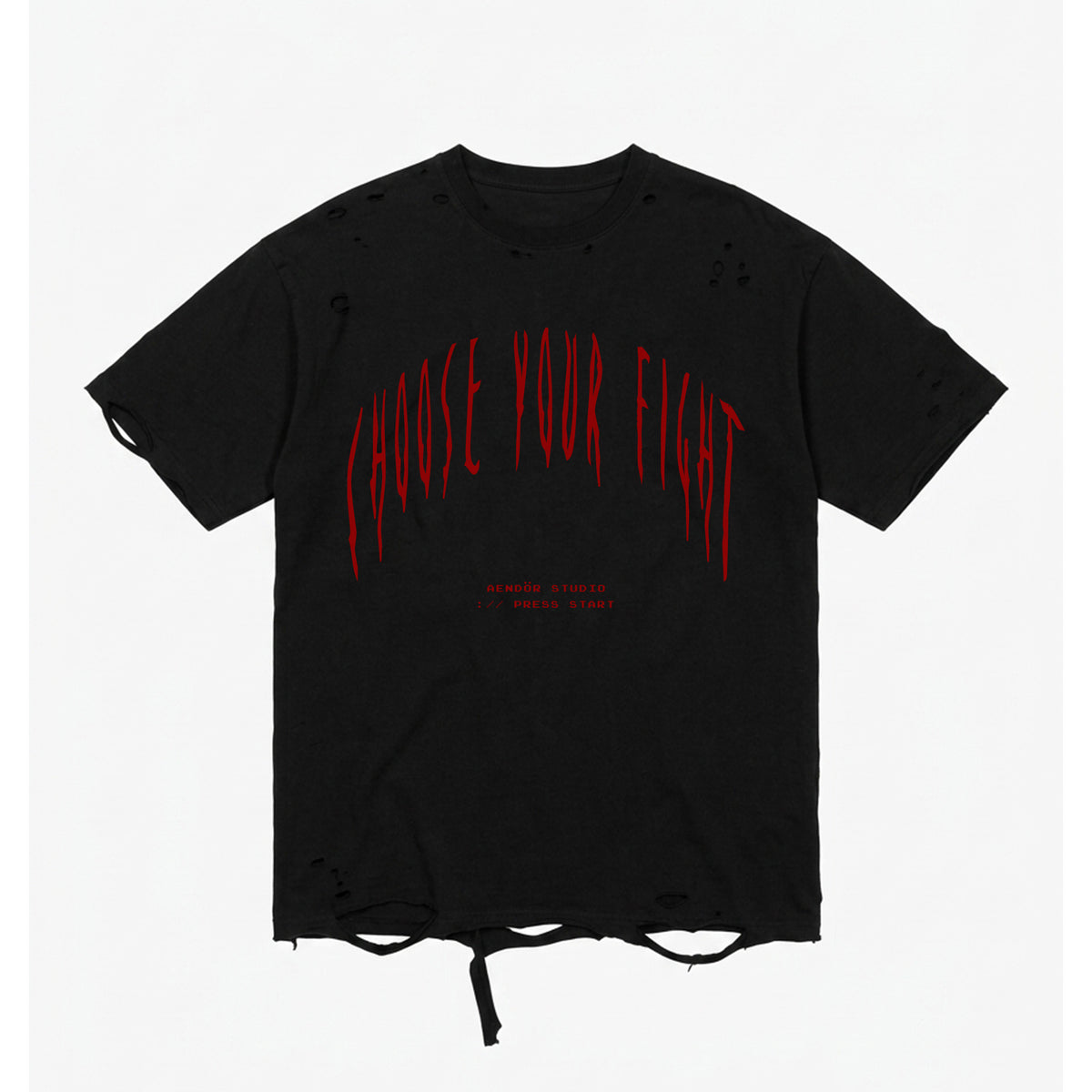 Longline Oversize Tee Choose Your Fight #5