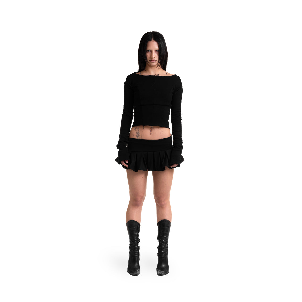 Pleated Miniskirt