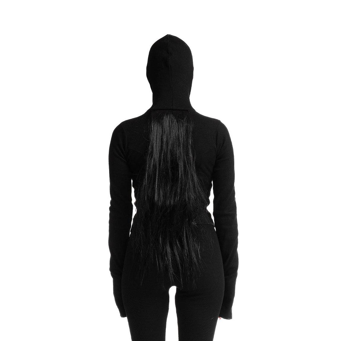 Hair-Hooded Shirt