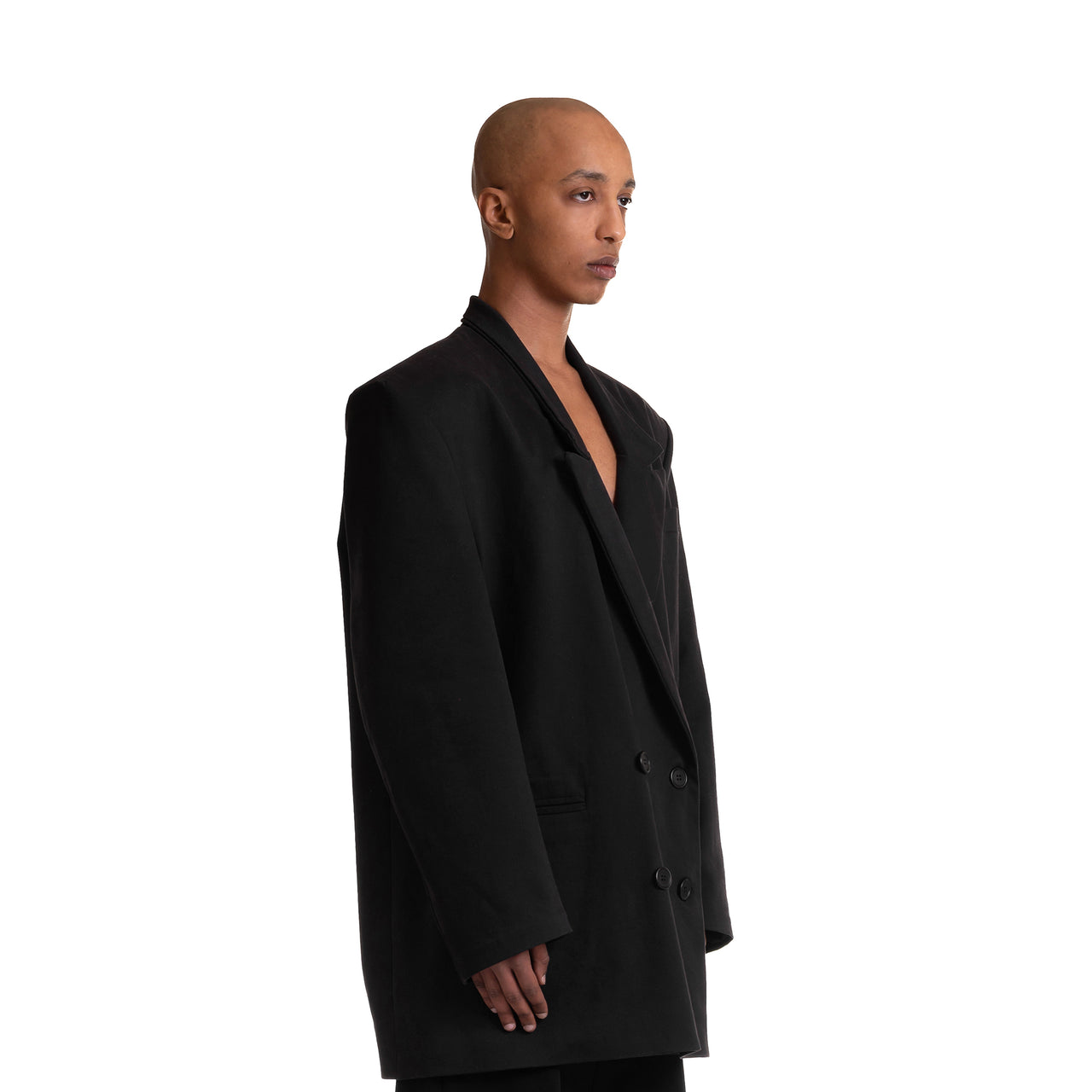 Cotton Double Breasted Jacket