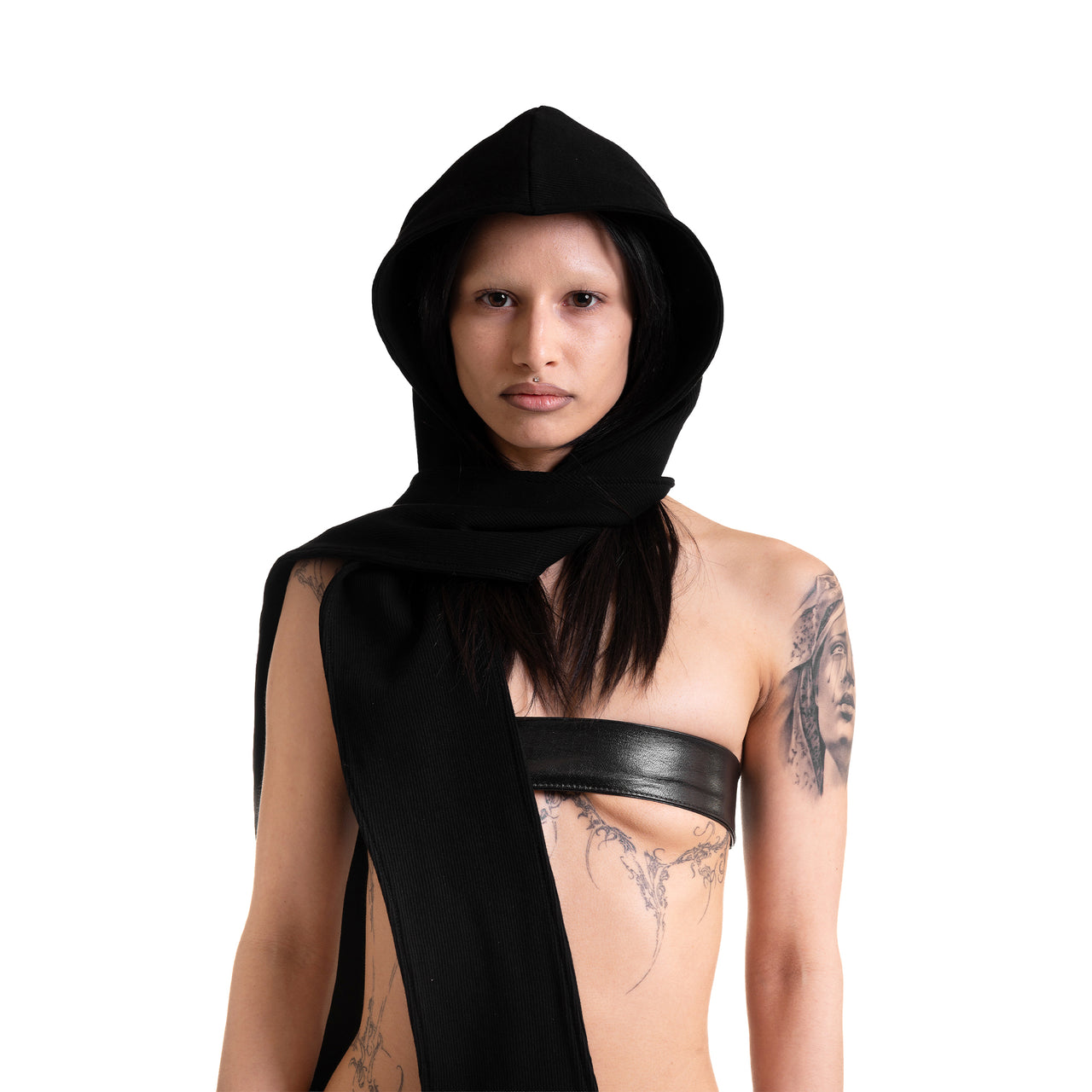 Ribbed Hood Scarf