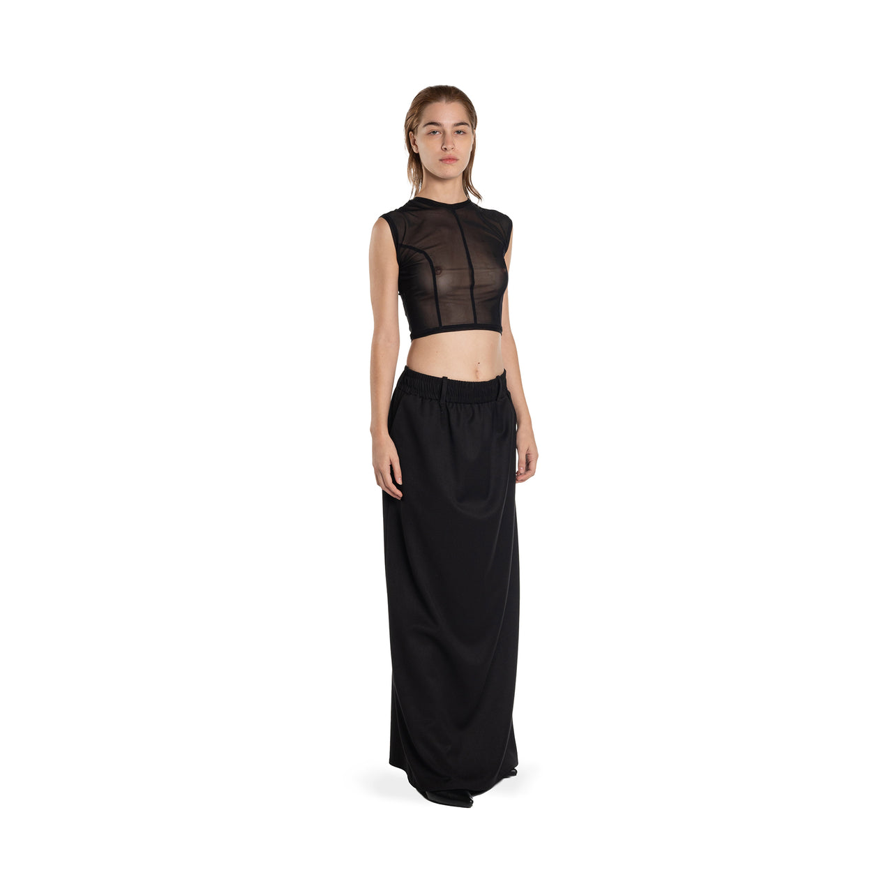 Top Aderente in Mesh